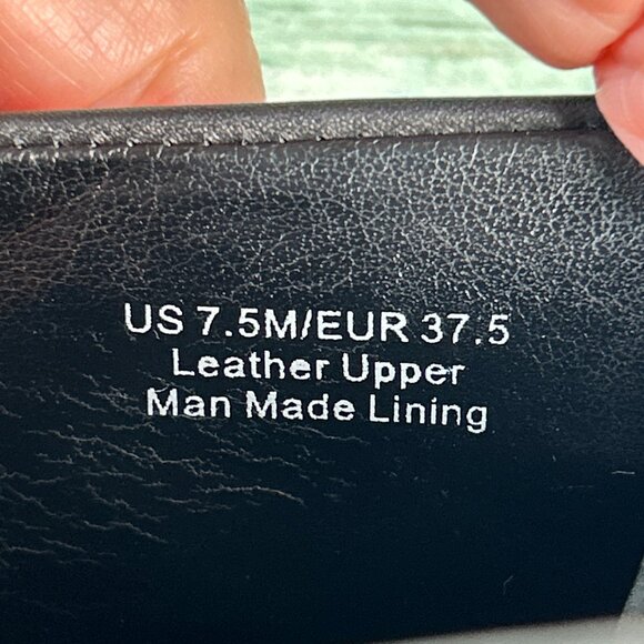 Via Spiga Loafer Womens 7.5M Black Leather Dress Comfort Shoe Wedge Heel Slip On - Picture 12 of 12